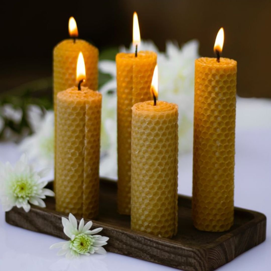 Vela de miel artesanal - Imagen 4